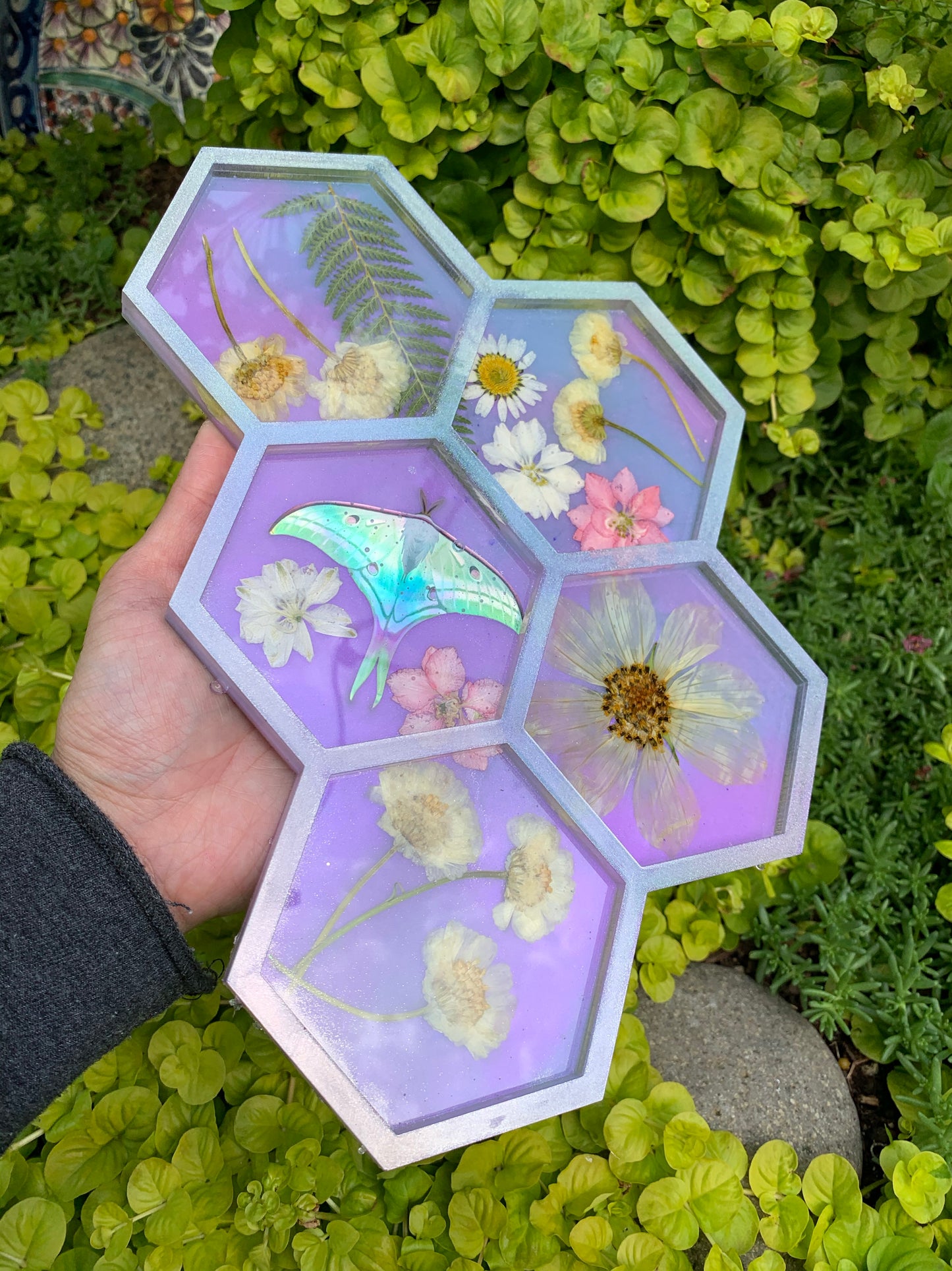Pink & Purple(Glow in the Dark) Honeycomb Organizer Tray